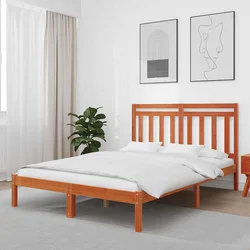 Krevetna konstrukcija Vosak smeđa 205,5 x 155,5 x 100 cm