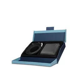 Pierre Cardin Muški set Kožni novčanik i kaiš 2556GG42, Crni