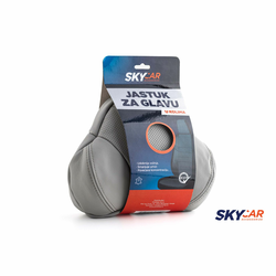 SKYCAR Jastuk od prirodne kože sive boje 1+1