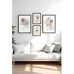 Wallity Uramljena slika Huhu453-S, 4 dela