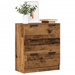 Komoda boja starog drva 60 x 30 x 70 cm od konstruiranog drva