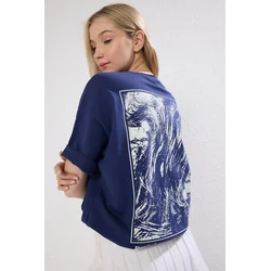 Trendyol Milla Ženska majica TWOSS24TS00234, Tamnoplava