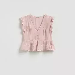 Reserved - Bluza s mešavinom viskoze