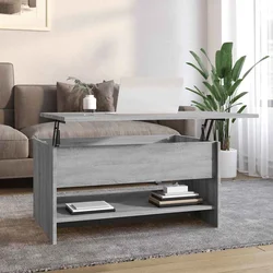 Stolić za kavu boja hrasta 80 x 50 x 40 cm konstruirano drvo