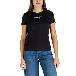 Tommy Jeans Majica ESSENTIAL črna/bela