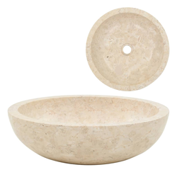 Umivaonik 40 x 12 cm mramorni krem