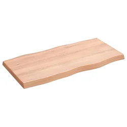 Stolna ploča svjetlosmeđa 80x40x(2-4) cm obrađena hrastovina