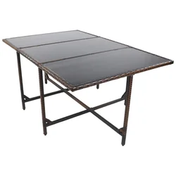 Ambia Garden Vrtna Miza Raloso, Rjava, 170x110cm