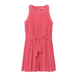Mayoral Elegantna obleka 6908 Roza Regular Fit