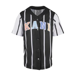 Karl Kani Srajca KM241-040-2 svetlo modra/pastelno oranžna/črna/bela