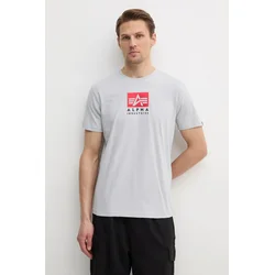 ALPHA INDUSTRIES Majica  siva / rdeča / črna