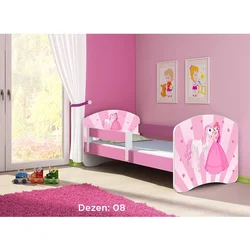 Deciji krevet ACMA II 140x70 + dusek 6 cm PINK8