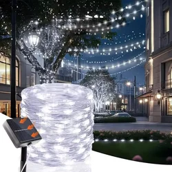 Solarne LED lampice bela boja 20m