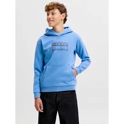 Jack & Jones Junior Majica JCOFusion modra/temno modra/črna/bela