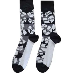 Wu-Tang Clan Nogavice Logos Monochrome Black 36-40