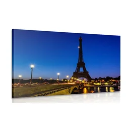 Slika Eifflov stolp ponoči - 60x40
