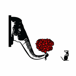 WALLXPERT Zidna dekoracija Banksy Metal 04