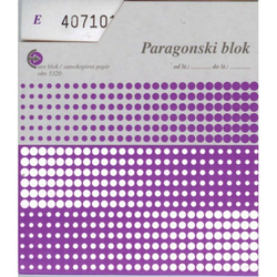 Paragonski blok A6 (obrazec 5320)