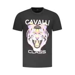 Cavalli Class Muška majica TXT60FJD060, Crna