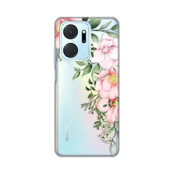 Silikonska maska za Honor X7a Gentle Rose Pattern Print Skin providna