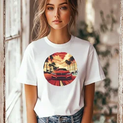 Camiseta Majica sa štampanim printom Cam 839, Ženska, Bela
