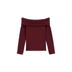 WE Fashion Majica karminsko rdeča