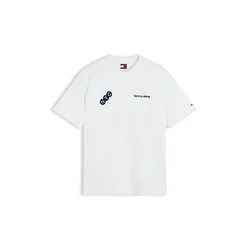 Tommy Jeans Majica NYC modra/mornarska/rdeča/bela
