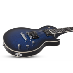 Schecter Solo-II Supreme See Thru Blue Burst SKU #2590
