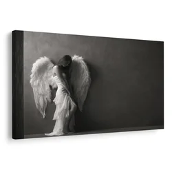 Slika angelska eleganca v sivi - 40x30