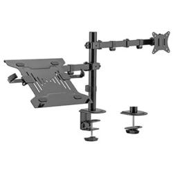 GEMBIRD Podesivi stoni drzač za monitor + nosač za laptop MA-DA-03 crni