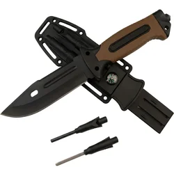 Outdoorovski nož QE - 40774 - Smeđa / Crna KP40774