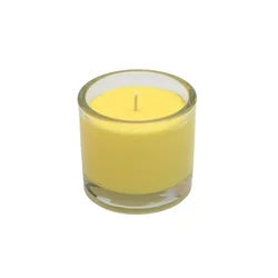 Ljubki dom Dišeča sveča v steklu MINNESOTA POPCORN YELLOW 9 cm rumena