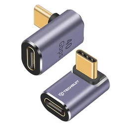 OTG adapter Techsuit TitanCoreX A12 USB-C v USB-C 40Gbps, 3A, PD hitro polnjenje - siv