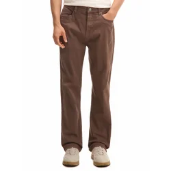 Cropp - Navadne hlače regular fit - temno rjava