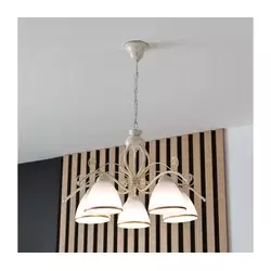 Brilagi - LED luster na lancu ANTICO 5xE27/60W/230V 3000K bela patina