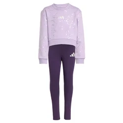 ADIDAS KOMPLET TRENERKA LG GLAM SET POWPLU/SILVMT DJEVOJČICE