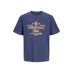 Jack & Jones Junior Majica JORCHAMBERI bež / temno bež / modra