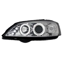 OEM Kristalni farovi Angel Eyes Opel Astra G (98-04), Hrom