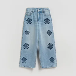 Reserved - Wide leg farmerke s vezom