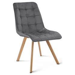 Jedilni stol CIEZA VELVET, temno siva