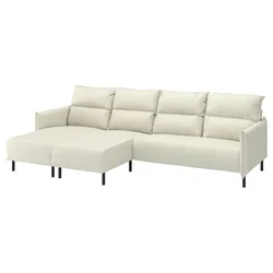 MANNARP Sofa 4-sed i lenjivci, Gunnared bež