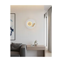 Opviq zidna lampa Krater 3008-01, LED 13 W, bela