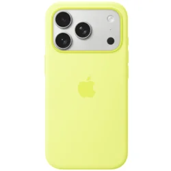 iPhone 17 Pro Silicone Case with MagSafe – Neon Yellow