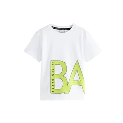 Baker by Ted Baker Majica travnato zelena/črna/bela
