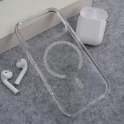 Maska Mag Case Bling za iPhone 17 Pro srebrna