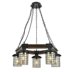 Opviq Luster AV 4216 5ET, Metalni, Crni