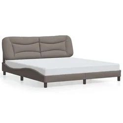 Okvir kreveta s LED-om bez madraca Hvar Taupe 180x200 cm tkanina