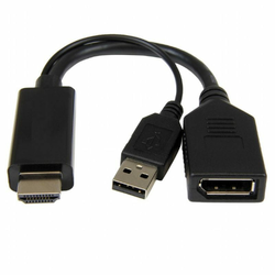 GEMBIRD A-HDMIM-DPF-01 Active 4K HDMI to DisplayPort adapter, black 42540