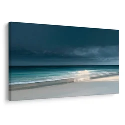 Slika mirno morje pod oblaki - 30x20
