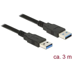 USB 3.0 kabel 3m AM-AM črn